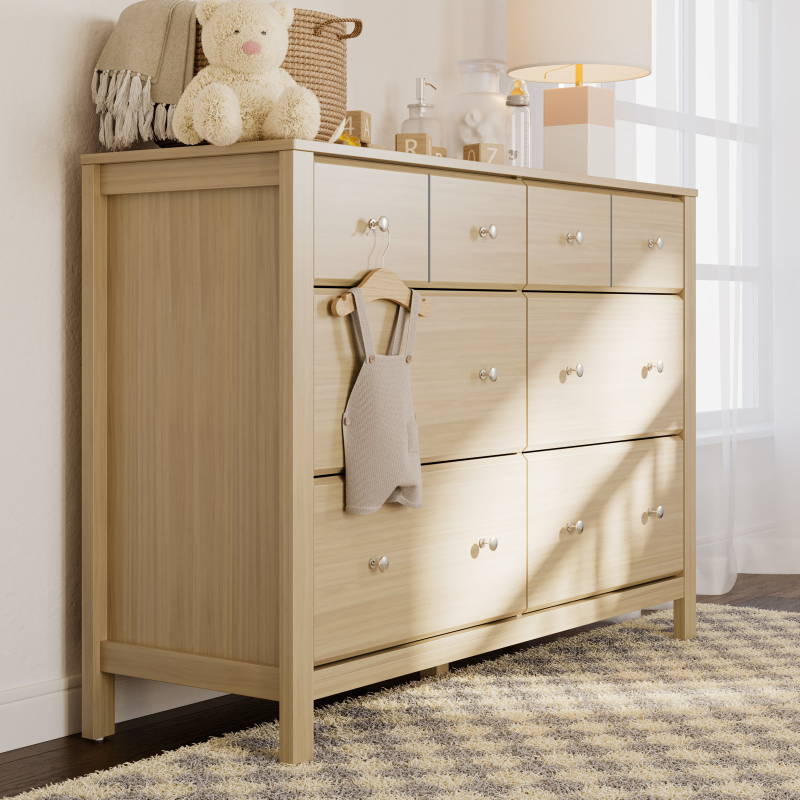 Horizon 6-Drawer Double Dresser, Driftwood