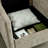 29.5" W Upholstered Swivel Accent Armchair With Storage-2104908309