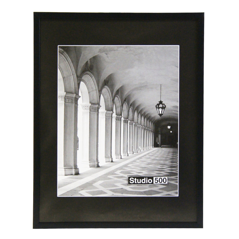 Cadre photo Glam Sleek Collection Glam Sleek, Noir mat, 11 po x 14 po