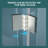 Brushed Nickel 30"W X 72"H Tempered Glass Shower Door - Flexible Installation, To Stains And Scratches With Fold Mechanism Design, Adjustable For Different Spaces