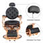 Fauteuil de coiffeur inclinable hydraulique de style rétro