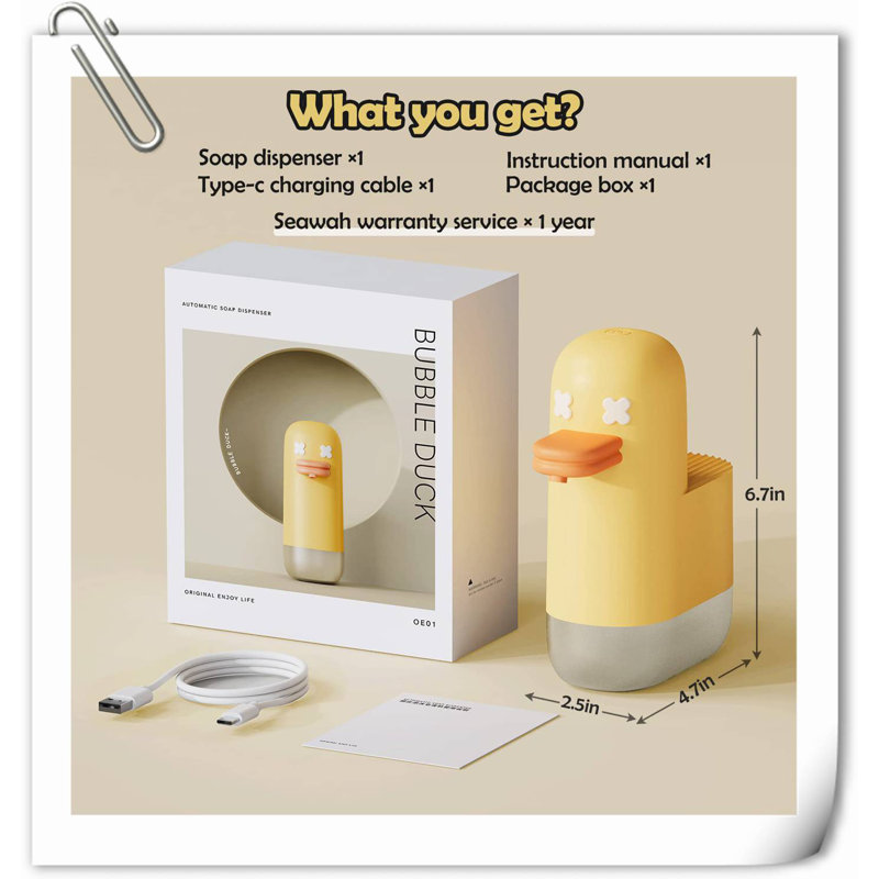 Distributeur de savon, Jaune