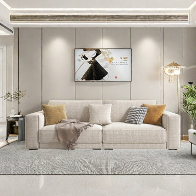 Simple modern cotton and linen sofa