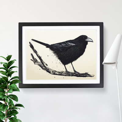 Crow Bird Splash Vol.1 - Framed Print