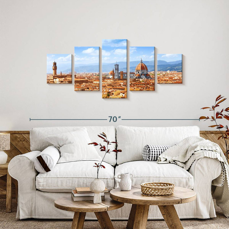 Morning In Florence, 24" H x 55" W
