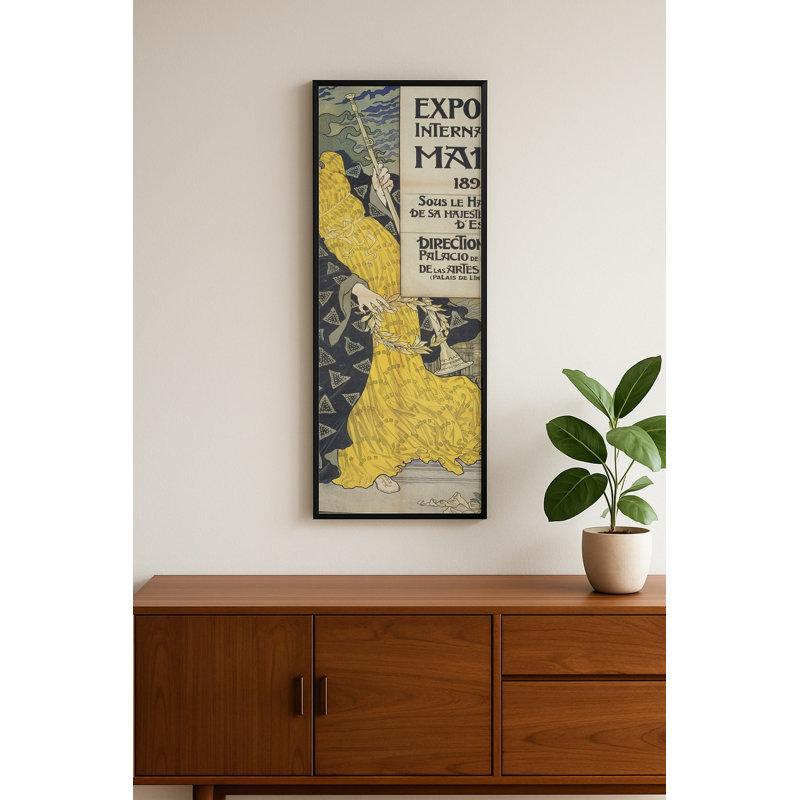 Nicedesigns Graphic Design Print, 38.5" H x 14.5" W, Black