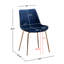 Chaise rembourrée en velours Jesamine-1697519386
