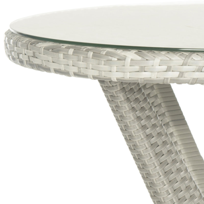 Eile Round Metal Outdoor Dining Table , 31.5'' in. W 31.5'' in. D