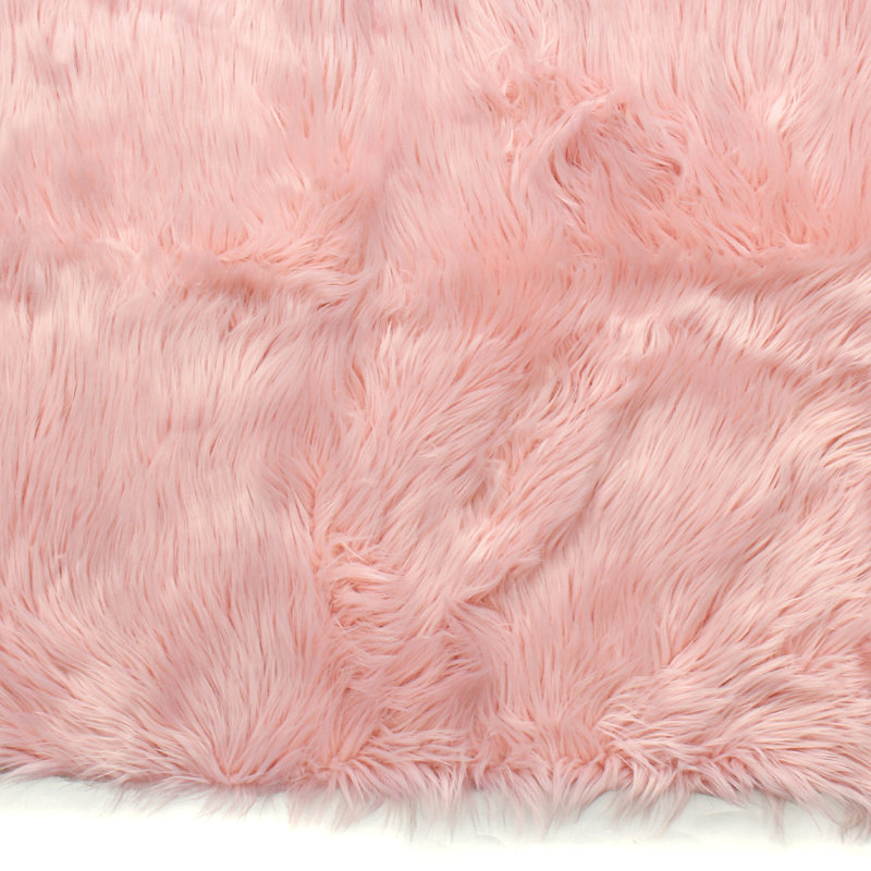 Faux Fur Shaggy Area Rug, Rectangle 114 x 175cm
