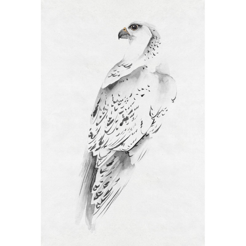 Gyrfalcon I by Melissa Wang - Painting, Wrapped Canvas, 91cm H x 61cm W