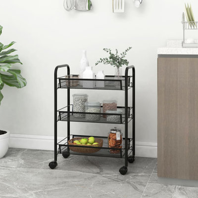 Monissa Metal Bar Cart by Rebrilliant