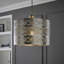 20.5cm H Metal Drum Pendant Shade ( Spider ) in Chrome