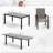 Basima Patio Dining Set with Rectangular Table-1462253510