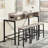 Versatile Bar Table Set with Power Socket and LED Light for Multiple Rooms-251858552