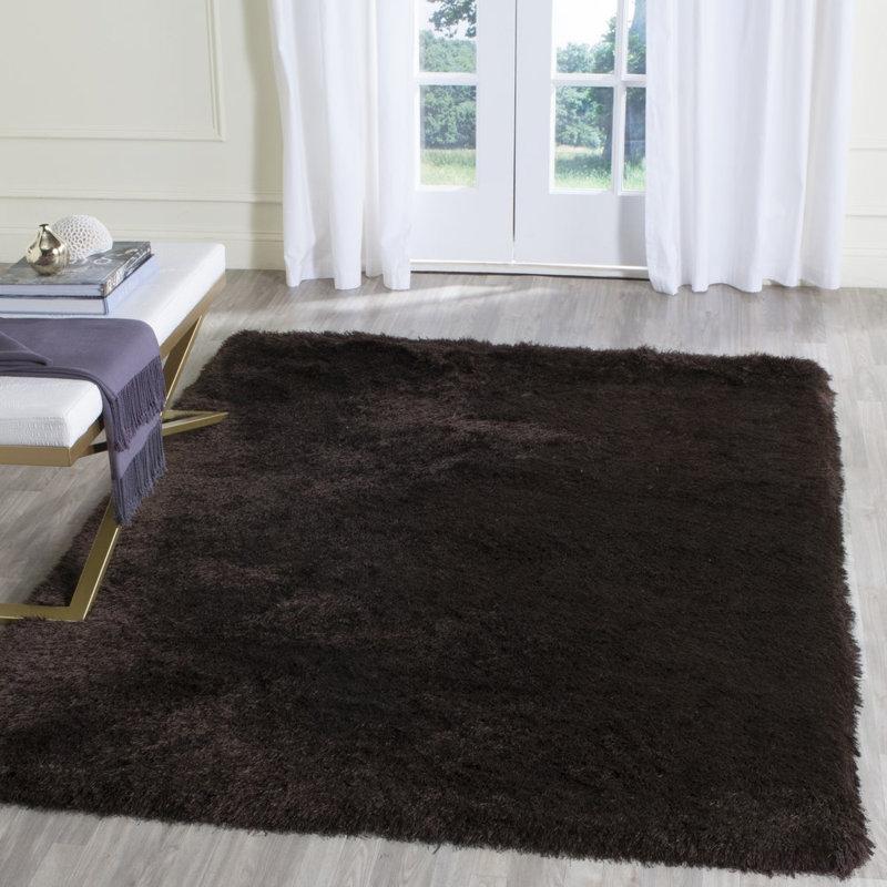Thom Filicia Handmade Tufted Brown Area Rug, Rectangle 2'2" x 3'8"