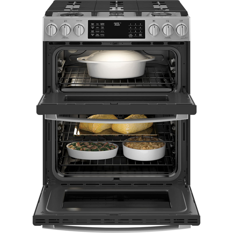 GE Profile Smart Appliances 30" 6.7 cu.ft. Smart Slide-in Gas Range with Griddle and Grill