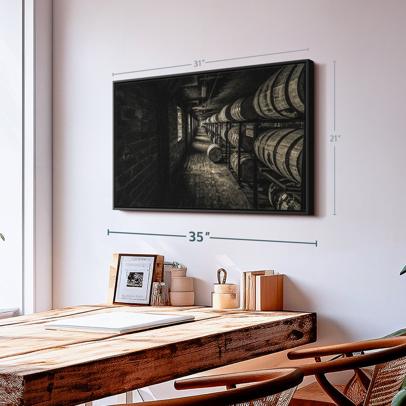 " Whiskey Cellar ", 31" H x 21" W