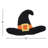Halloween Witch Hat Shaped Hooked Pillow-602869113