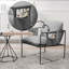 Fauteuils suspendus 2 pièces à structure en métal avec poches de rangement-133996877