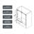 Frameless One Fixed And One Shifted Shower Door, 70Mm 304 Stainless Steel Large Pulleys With Adjustable Soft Closing Function-120178834-120178835