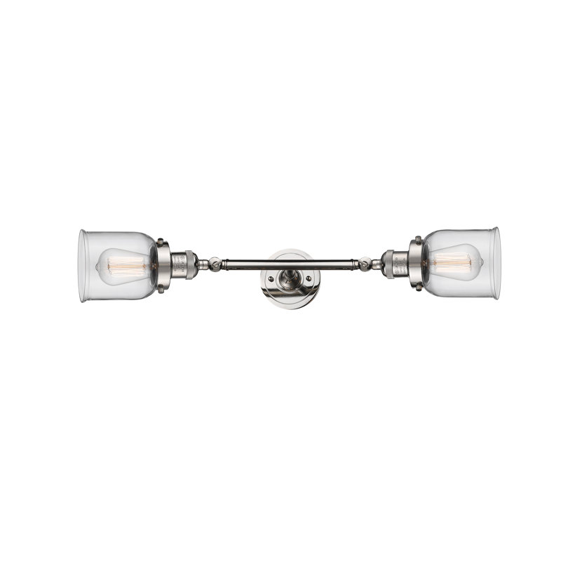 ClipperCove 2 - Light Dimmable Vanity Light, 6 Watt Vinage LED Bulb, Clear, Polished Nickel