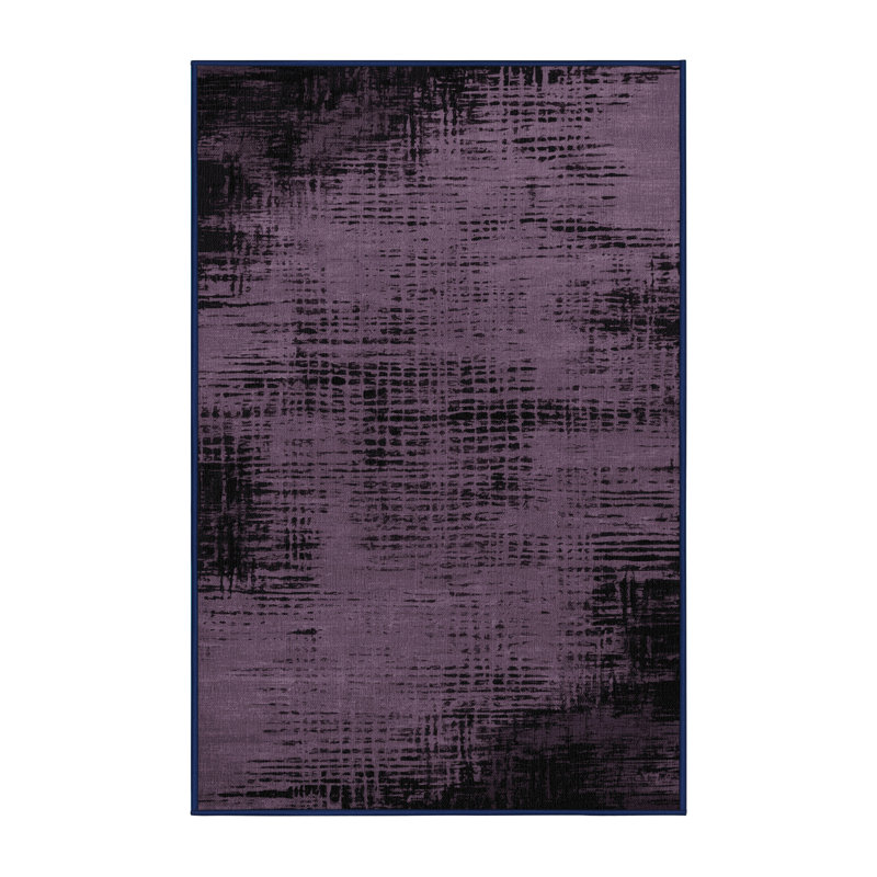 Tapis mauve lavable à la machine, Rectangle 4pi x 6 pi