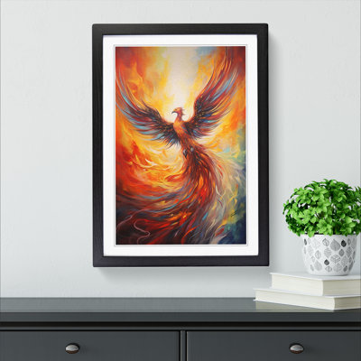 Phoenix Hard Edge Framed Print