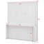 Grand lit escamotable avec tablette de rangement, lit escamotable en bois de pin-1619769013