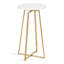 Table d'appoint ronde Larzelere 15 x 15 x 26 naturel, noir-1729831848-1729831854