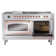 ILVE Nostalgie II Noblesse 60 in Dual Fuel Range 7 Burner, Griddle, Frenchtop