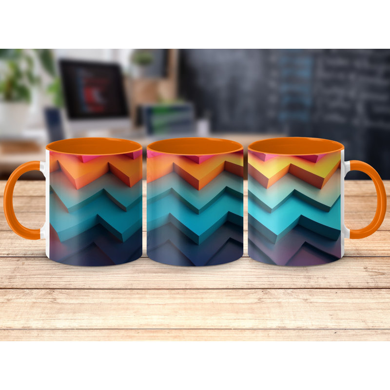 Ceramic Coffee Mug, Orange