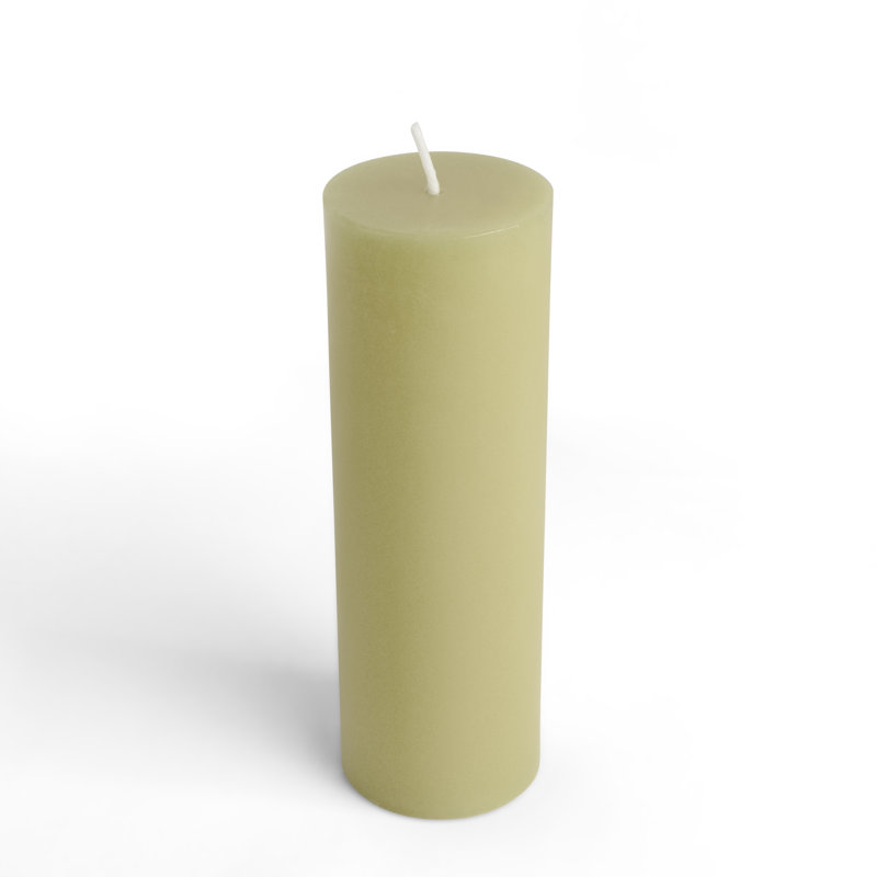 Bougie flottante 2 x 6 pouces, 1, Vert sauge, H 6 po x l 2 po x P 2 po