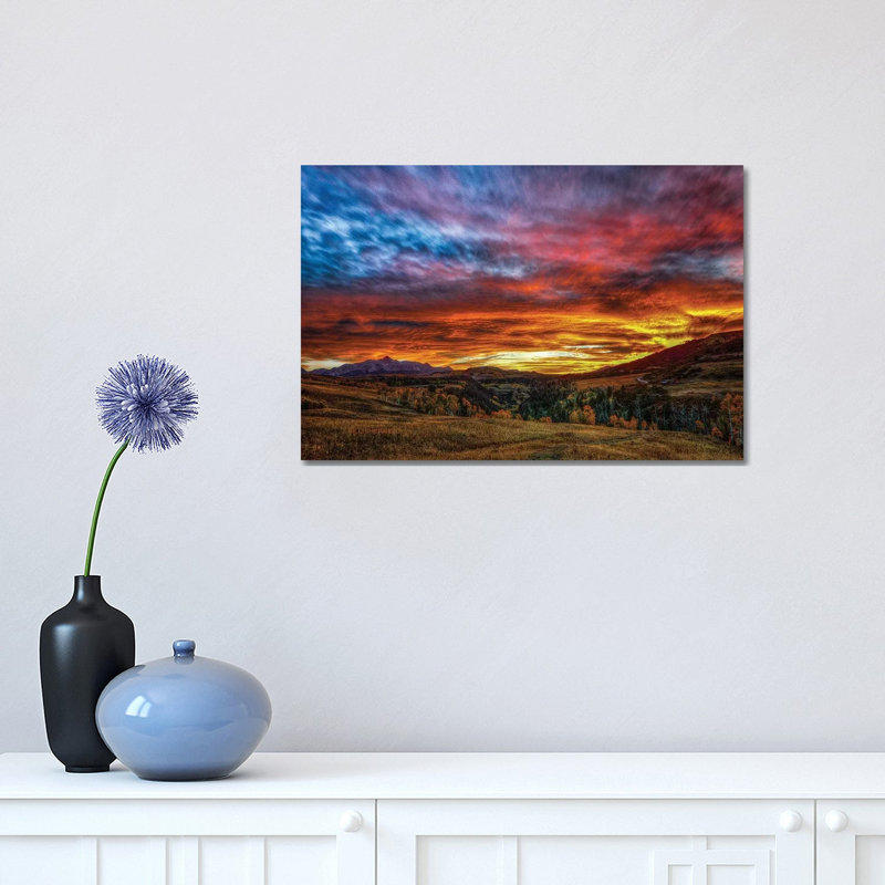 A Sunset To Remember by Bill Sherrell - Wrapped Canvas Print, 30.48 cm H x 45.72 cm W