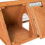 Vida Wooden Outdoor Triangle Rabbit Guinea Pig Pet Hutch Run Cage