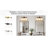 3-Light Dimmable Vanity Light With Milk Glass Shades Brushed Gold Finish-125104599
