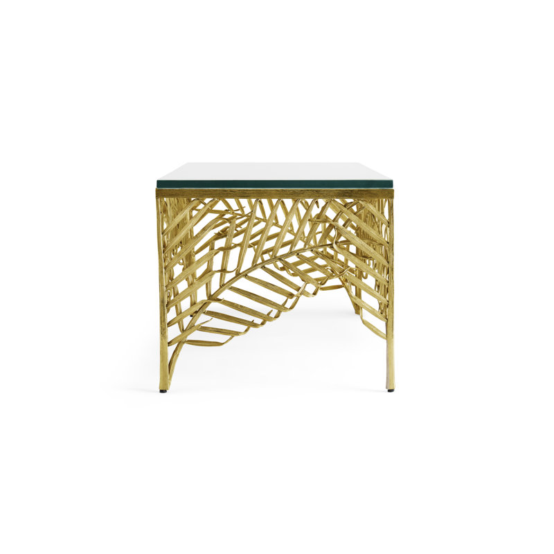 Palm Glass Coffee Table