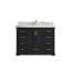 Boston 48 po X P 22 po De salle de bain simple en fer forgé Quartz blanc-108517476