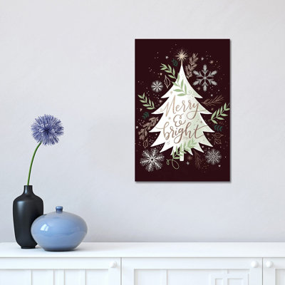 Christmas Quiet Snowflakes II by Loni Harris - Wrapped Canvas Graphic Art