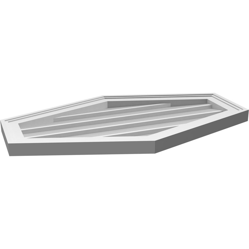 Ventilé vertical à pignon vertical 4/12 po, H 18 po x l 30 po x P 1,5 po