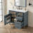 36" Freestanding Bathroom Vanity - Ceramic Sink Top,Solid Wood Frame & Mdf Cabinet With Flip Drawer Design-412154436-412154441