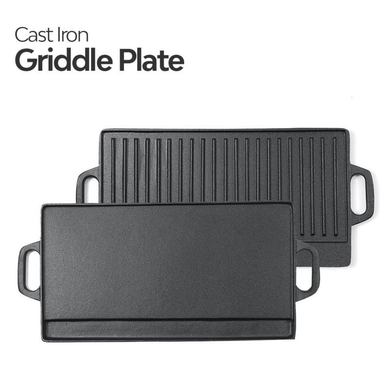 50 cm Non-Stick Cast Iron Grill Pan / Griddle Set