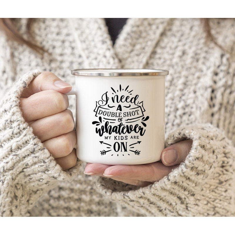 Tasse de camping «Funny Mom», Double dose