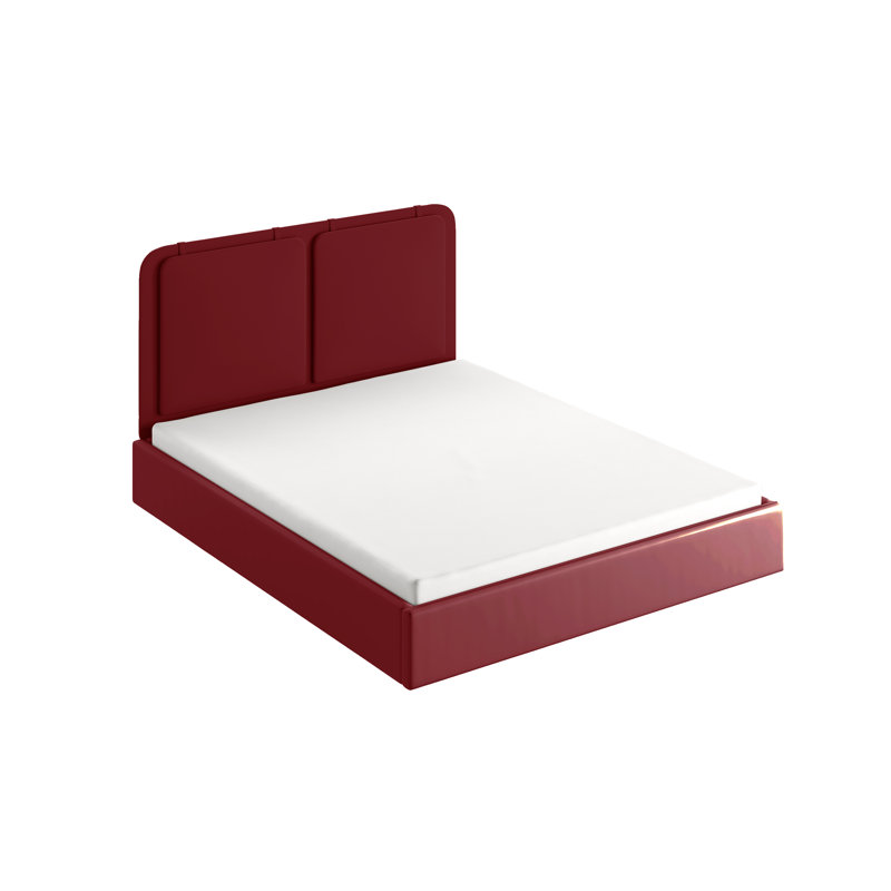 Synergy Upholstered UK Super King - DE 180 X 200 Cm Ottoman Storage Bed, Red