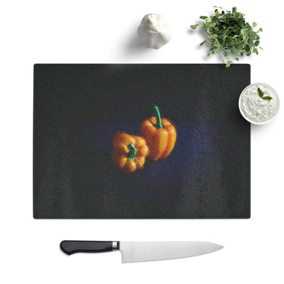 Tempered Glass Bell Peppers Chopping Board
