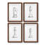 Chess Room Study I - Ensemble de 4 reproductions de cadres photo-1326681309-1326681310
