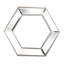 Miroir mural 20 po x 18 po Hexagon