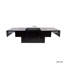 Table basse avec plateau coulissant, table centrale avec compartiment de rangement caché, table extensible-1172427920