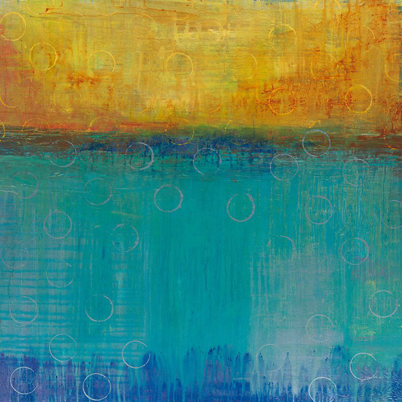 Bright Spot Of Color Painting, Image Brush Gel, 54" H x 54" W