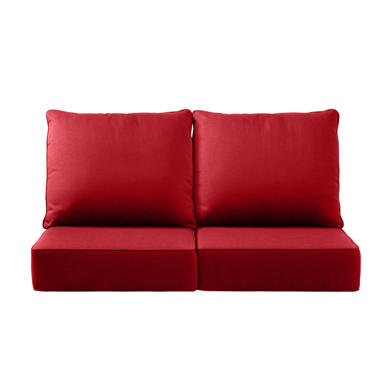 Outdoor Cushions For Patio Furniture,Outdoor Seat Cushion Set 24 X 24 X 6 Inch,Waterproof & Fade Resistant Outdoor Chair Cushions,Deep Patio Chair Cushion With Removable Cover
