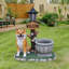 Décoration de jardin pour chien assis Akita